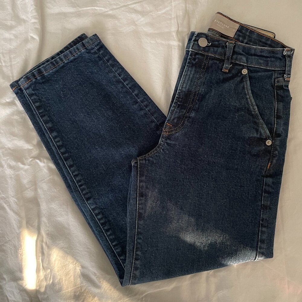 Everlane the Arc Jean in Dark Indigo (24/XS)
